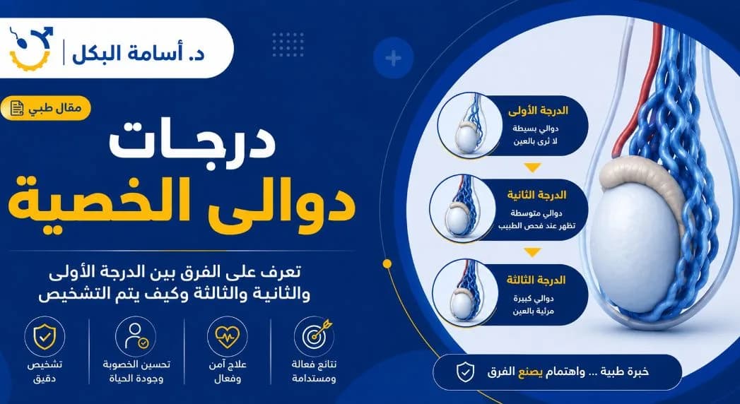 درجات دوالي الخصية بالصور